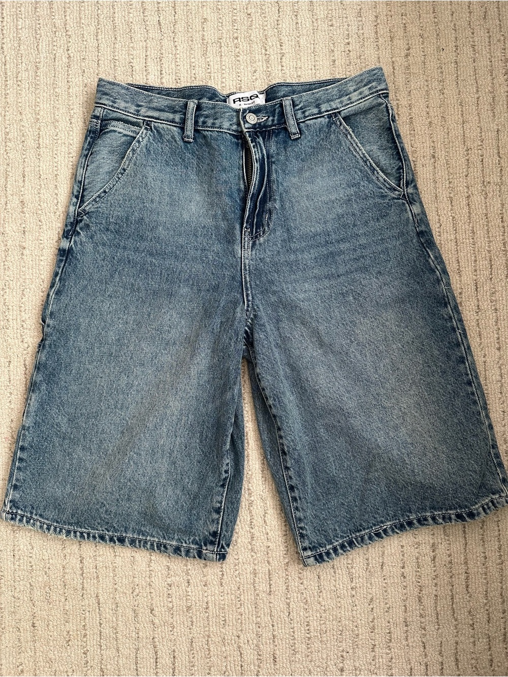 RSQ Women's Washed Blue Denim Jorts